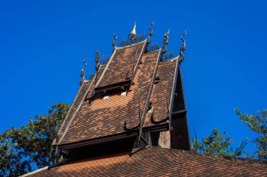 Chiang rai, Tayland - 23 Kasım 2016: Black ev bilinen Ban baraj veya Baandam Müzesi olarak yer ünlü gezgin ziyaret sanat Chiang Rai, Tayland için