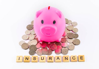 stetoskop paralar, kumbara, yığınları ile tasarruf için emekli bir