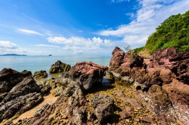 Plaja pembe sto yakın pembe taş (Arkose, Arkosic kumtaşı)