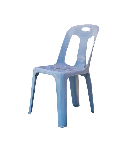 Пластиковий стілець ізольований на білому — стокове фото