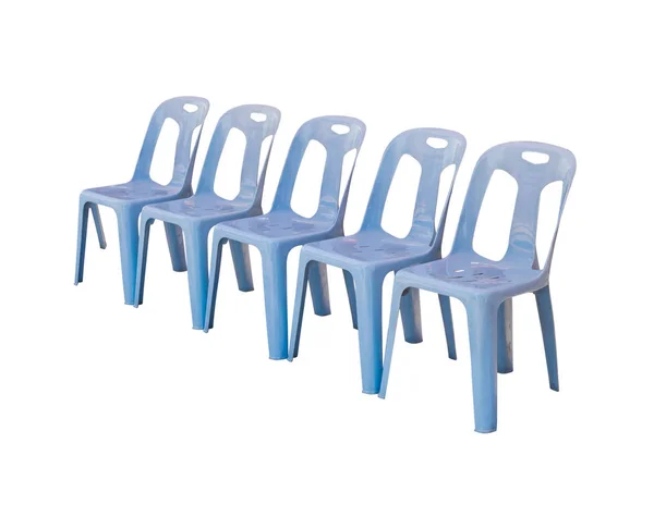 Plastic stoel geïsoleerd op wit — Stockfoto