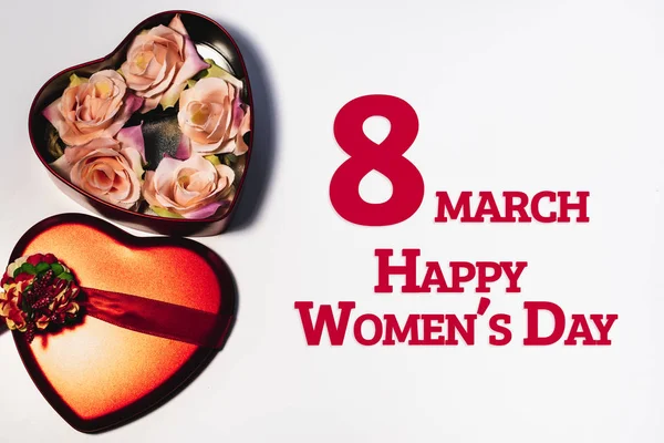 International Women\'s Day, Heart shape. March 8