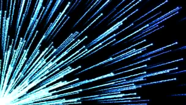 粒子を撮影カラフルな角梁アニメーション ループ ブルー — ストック動画