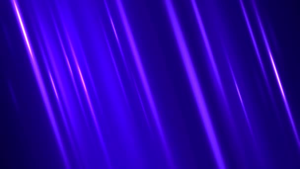 Bunte Diagonale Lichtstrahlen Hintergrundanimation Schleife Violett — Stockvideo