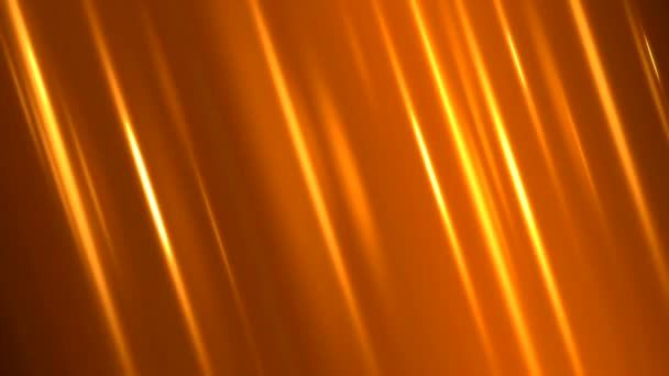 Bunte Diagonale Lichtstrahlen Hintergrundanimation Schleife Golden Orange — Stockvideo