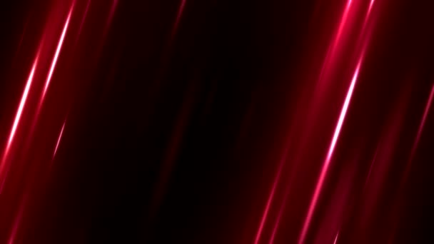 Animasyon Döngü Kırmızı Renkli Çapraz Hareketli Işık Işınları Arka Plan — Stok video
