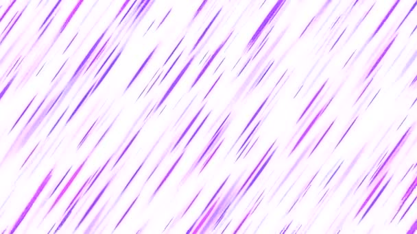 Animación Colorida Fondo Trazos Diagonales Loop Purple — Vídeo de stock