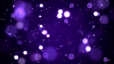 Renkli animasyonlu parlayan parçacık arka plan - döngü mor
