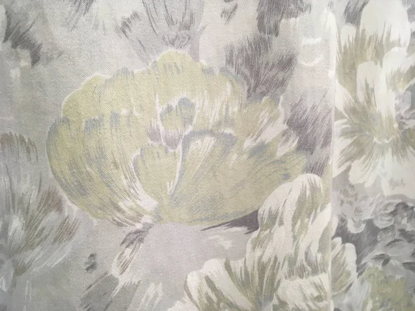 Blume Auf Einem Baumwollstoff Makroschießen Pastell Textur Hintergrund — Stockfoto