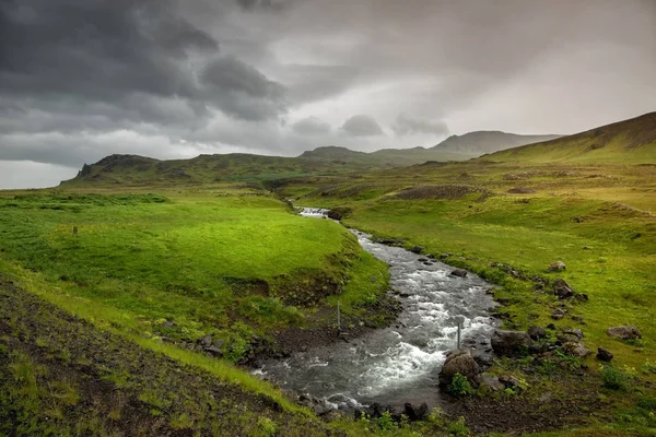 Beautiful Landscape River Wild Iceland Stock Picture