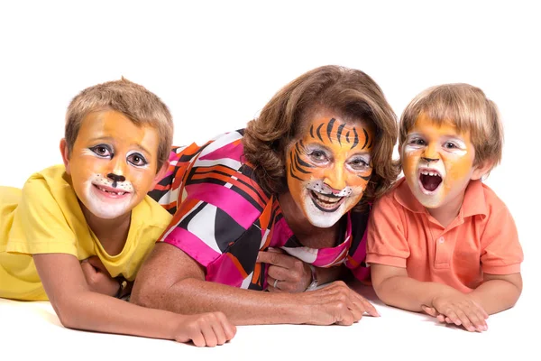 Family face-paint — Stock Photo, Image