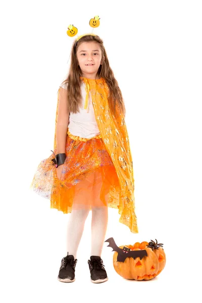 Kind in Halloween kostuum — Stockfoto