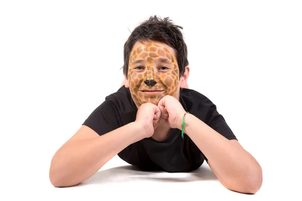 Boy with face-paint — Stock Photo, Image