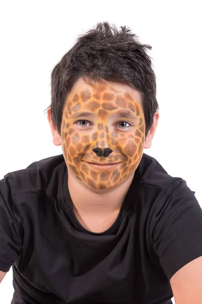 Boy with face-paint — Stock Photo, Image