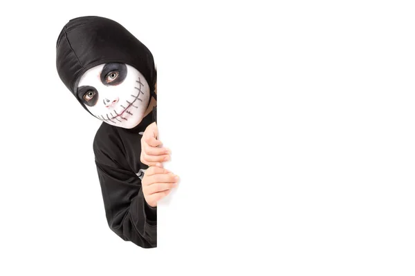 Kid i halloween-kostym — Stockfoto