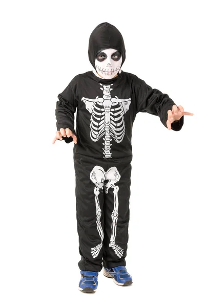 Kid i halloween-kostym — Stockfoto