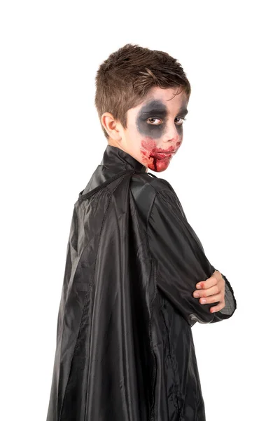 Kid i halloween-kostym — Stockfoto