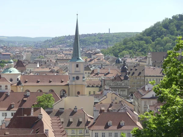 Prag Tjeckien Maj 2018 Panorama Över Staden Prag Fastigheter Prag — Stockfoto