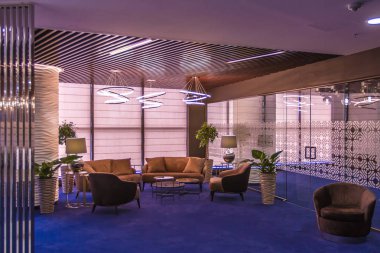 İç modern bir ofis. Şirket ofis mobilya.