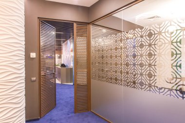 İç modern bir ofis. Şirket ofis mobilya.