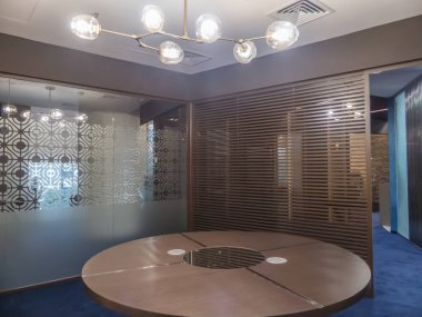 İç modern bir ofis. Şirket ofis mobilya.