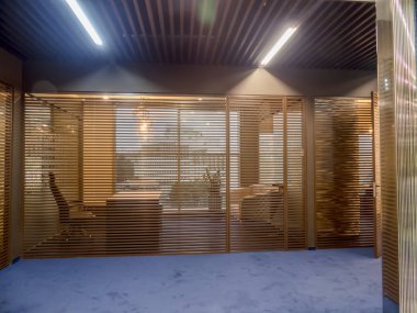 İç modern bir ofis. Şirket ofis mobilya.