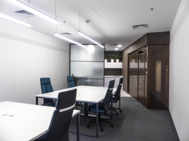 İç modern bir ofis. Şirket ofis mobilya.