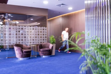 İç modern bir ofis. Şirket ofis mobilya.