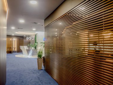 İç modern bir ofis. Şirket ofis mobilya.