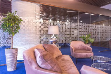 İç modern bir ofis. Şirket ofis mobilya.