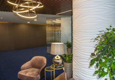 İç modern bir ofis. Şirket ofis mobilya.