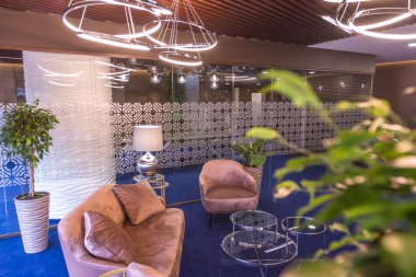 İç modern bir ofis. Şirket ofis mobilya.