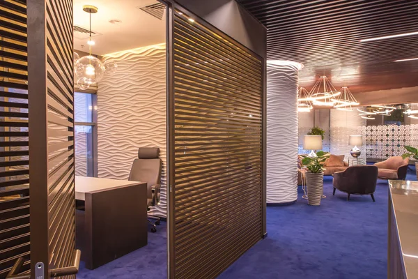 İç modern bir ofis. Şirket ofis mobilya.