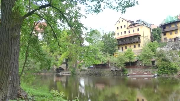 Cesky Krumlov Tschechische Republik Mai 2018 Ein Blick Auf Die — Stockvideo