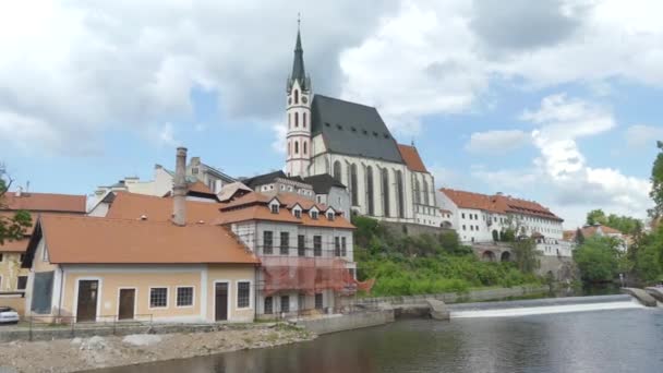 Cesky Krumlov República Checa Mayo 2018 Vista Los Edificios Históricos — Vídeo de stock