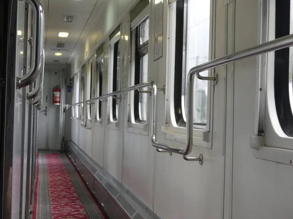 Kiev Ukraine Juillet 2018 Trains Interurbains Interurbains Wagon Compartiment Train — Photo