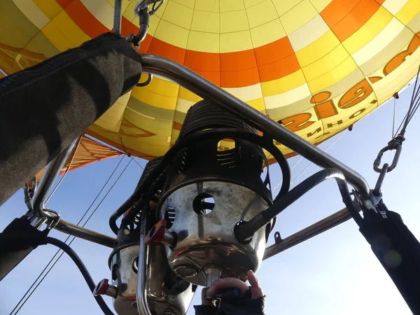 Región Kiev Makarov Ucrania Octubre 2018 Piloto Globos Regula Flujo —  Fotos de Stock