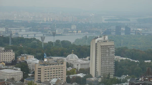 Kiev Ucrania Octubre 2018 Construcción Kiev Con Edificios Apartamentos Múltiples —  Fotos de Stock