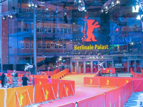 Berlino Germania Febbraio 2015 Preparativi Apertura Del Festival Internazionale Del — Foto Stock