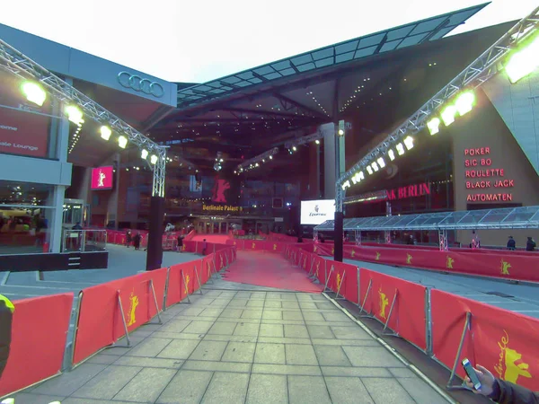 Berlin Germany February 2015 Preparations Opening Berlin International Film Festival — Stock Photo, Image