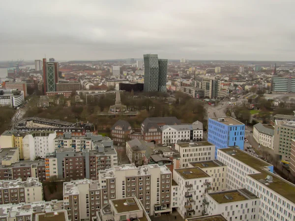 Hamburg Germany February 2015 View City Height Real Estate City — Stock Photo, Image