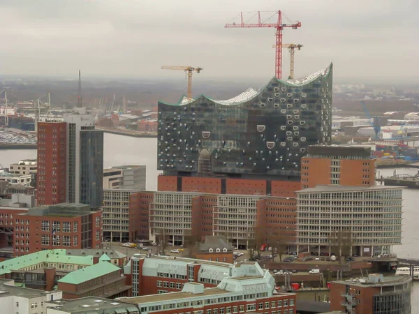 Hamburg Germany February 2015 View City Height Real Estate City — Stock Photo, Image