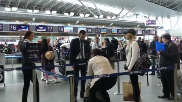 Borispol Ukraine März 2019 Borispol Internationaler Flughafen Ukraine Passagiere Flughafen — Stockvideo