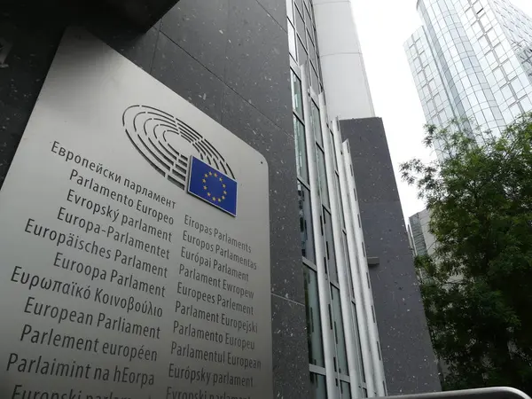 Bruselas, Bélgica - mayo 2019: El complejo de edificios de la UE — Foto de Stock