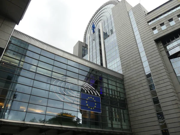 Brusel, Belgie-květen 2019: komplex budov EU — Stock fotografie