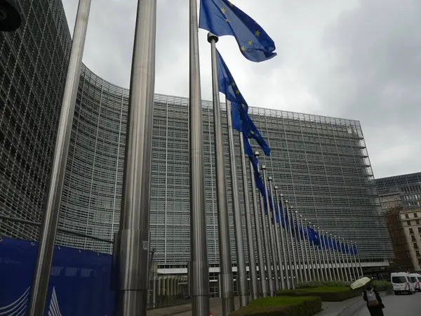 Brusel, Belgie – květen 2019: budova Evropské Komise. Le B — Stock fotografie