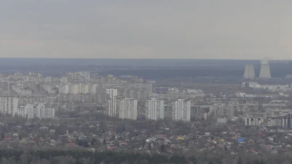 Şehrin mülkünün görünümü. Şehir emlak. Kiev Ukrain görünümü — Stok fotoğraf