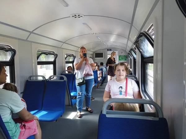 Kiev, Ukraine, Europe - Juin 2019 : Chemin de fer pour enfants. Le récit — Photo