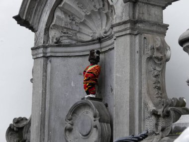 Pissing çocuk Anıtı. Heykel pissing çocuk.