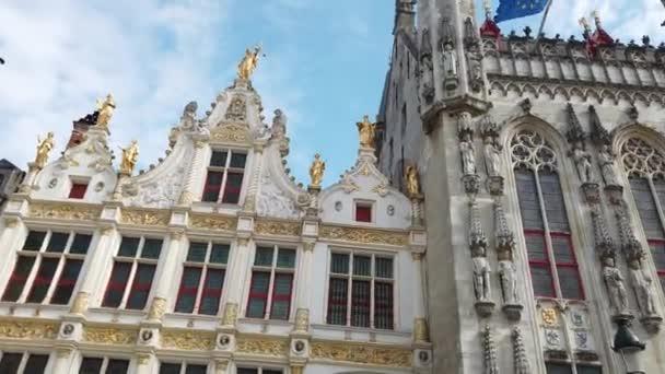 Brugge België Mei 2019 Zicht Het Gruuthuse Paleis Het Gebied — Stockvideo